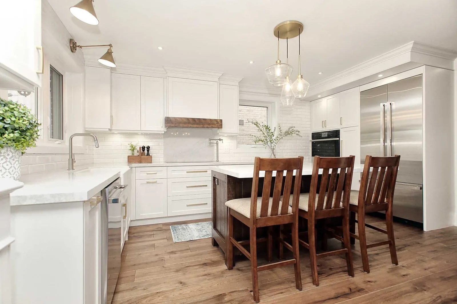 Completed interior reconfiguration in Alderwood, wide view