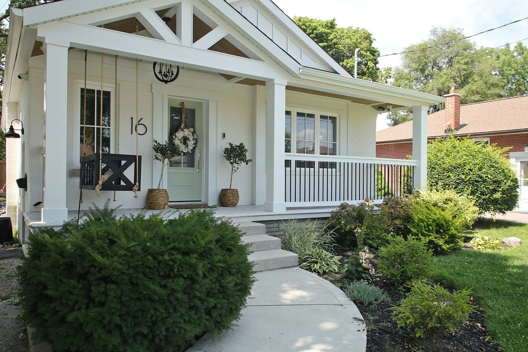 Country Charm Sage full bungalow renovation in Alderwood, Toronto