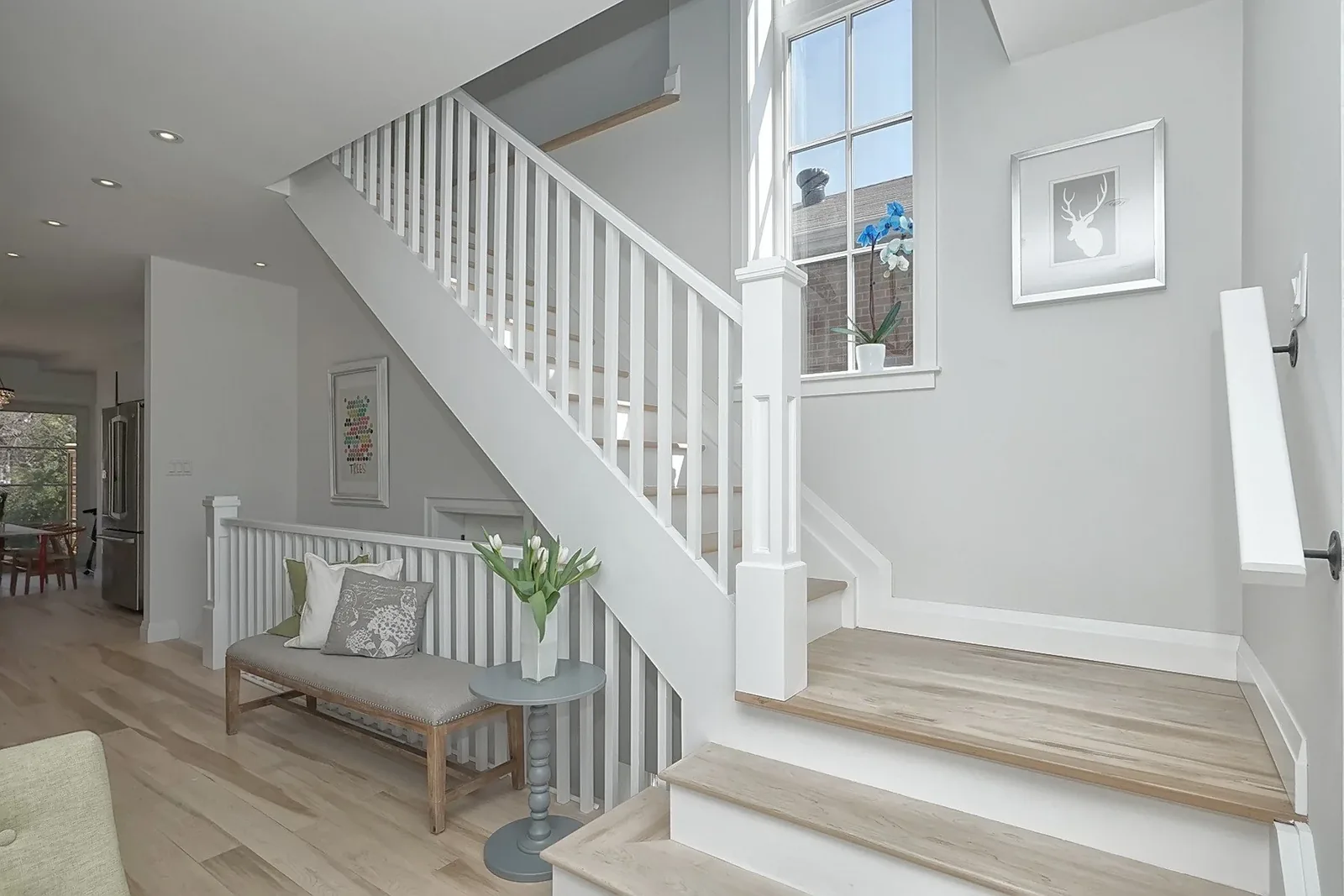 Sophisticated Coastal second-storey addition in New Toronto, Mimico